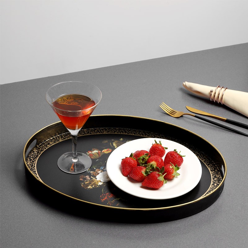 Royalford Oval Serving Tray 42X30Cm(Plastic)1X12