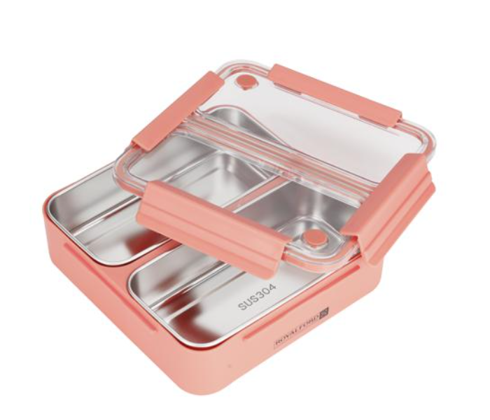 Royalford 1100Ml Ss Square Lunch Box1X30