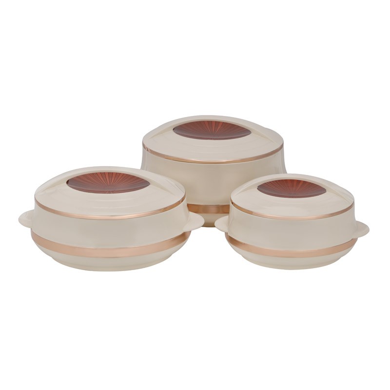 Royalford 3Pc Elite Gold Insulated Cassrole1X4