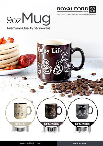 Royalford Stoneware Mug 9Oz/265Ml1X72