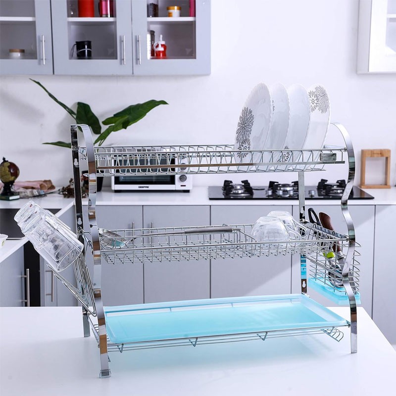 Royalford Ss Wall Hanging Dish Racks 1X6 Royalford Ss Wall Hanging Dish Racks 1X6