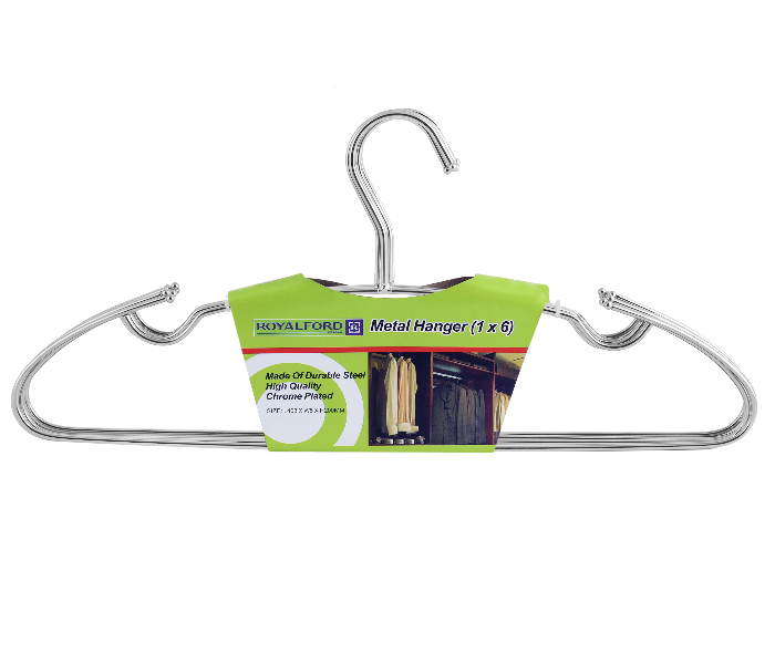 Royalford Metal Hanger- 6 Pc Set 1X24