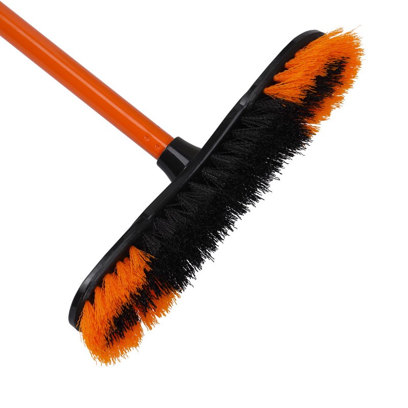 Royalford Hard Broom With Handle(Orange+Black)1X24