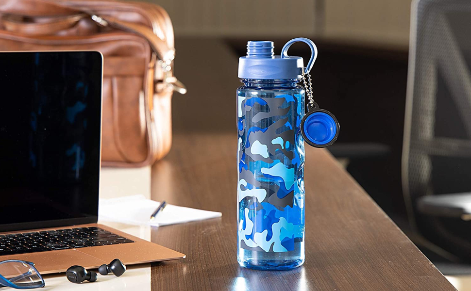 Royalford Water Bottle (Military)/Blue-600Ml 1X60