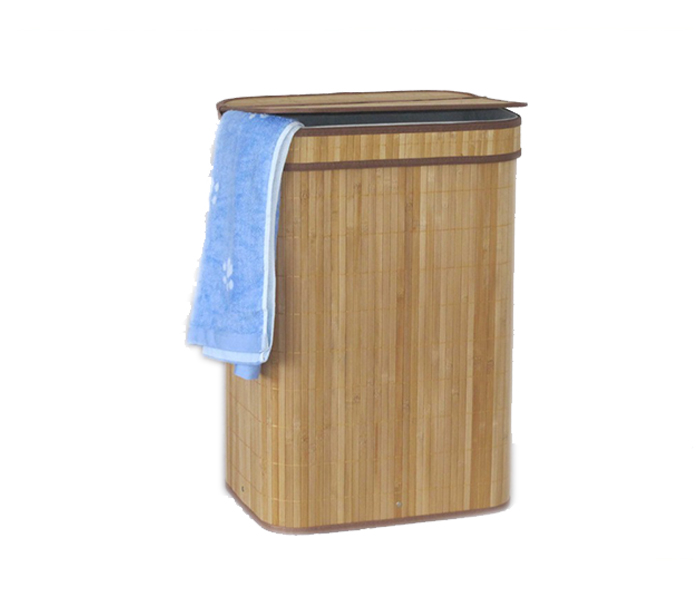 Royalford Foldable Bamboo Hamper (Square)1X6