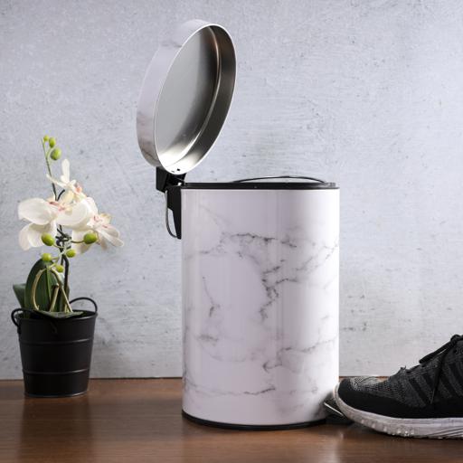 Royalford 20Ltr Marble Design Dust Bin 1X2 Royalford 20Ltr Marble Design Dust Bin 1X2