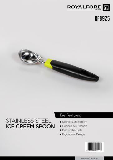 Royalford 20X4Cm S/Steel Ice Cream Scoop 1X72