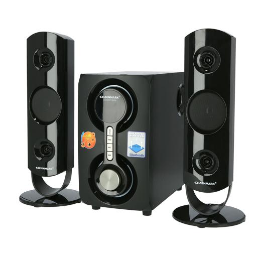 Olsenmark 2.1 Mltimdiaspkr/Led Disply/Bt/Usb/Fm1X6