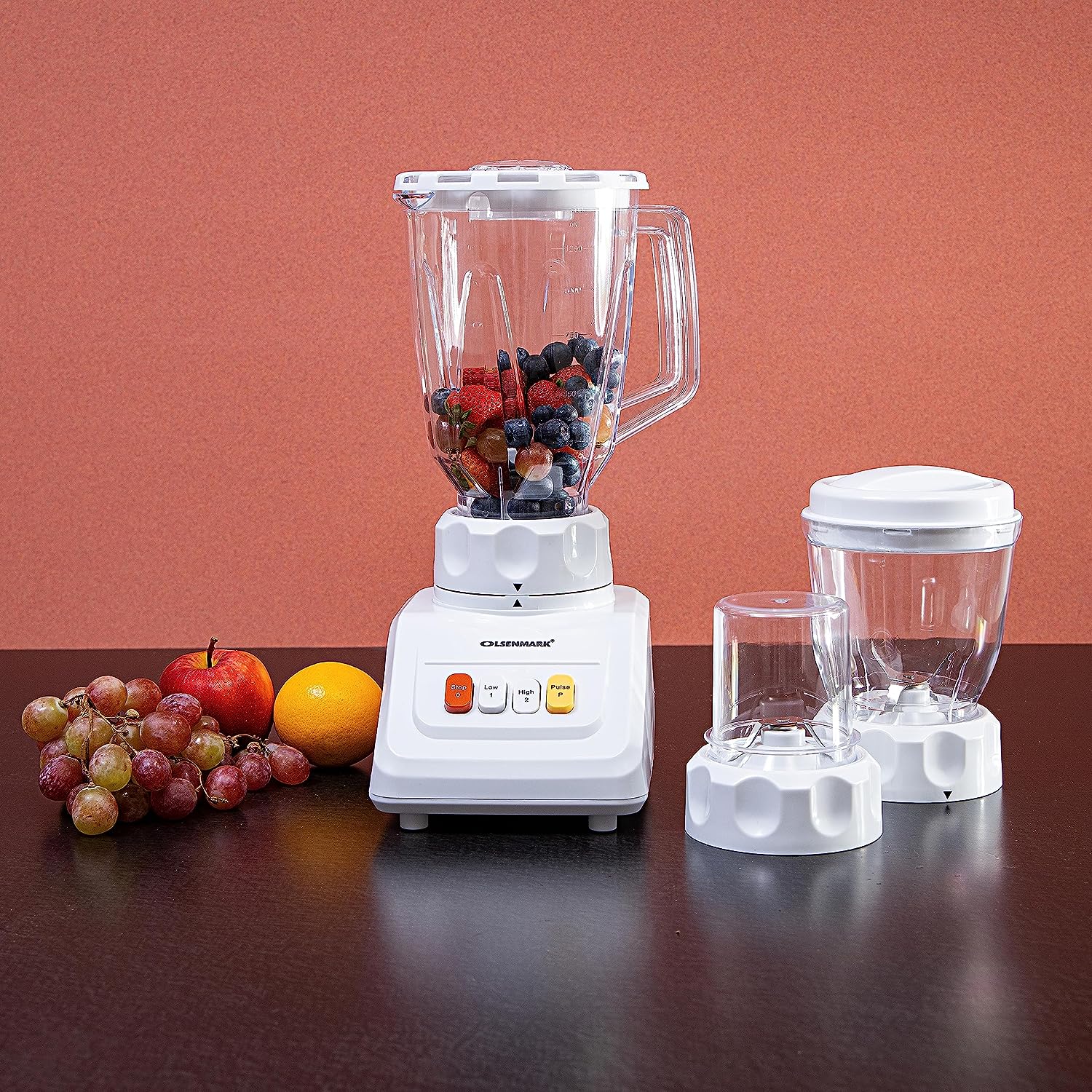 Olsenmark 3In1Blender/1.5L Unbrkbl Jar/Saftlock1X6
