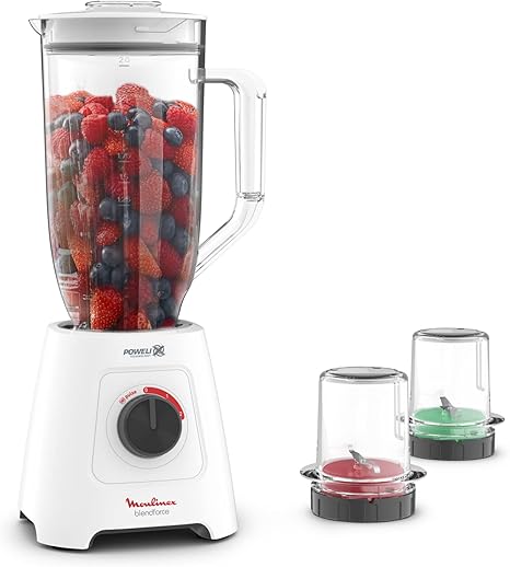 Moulinex Blendforce Xxl Blender, 2.8L Jar, 600W. 2 Attachment,Ice Crusher