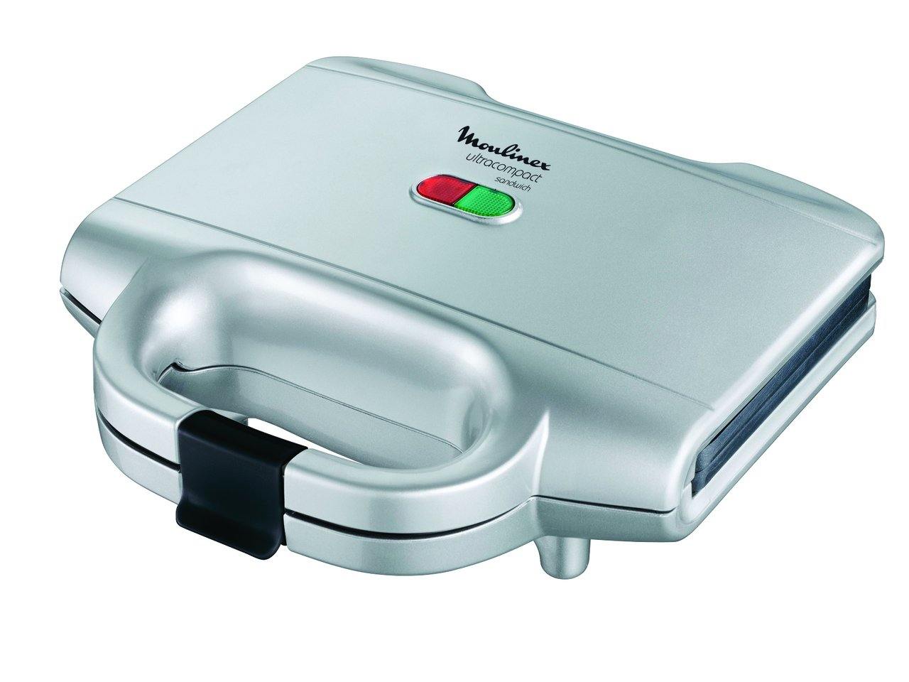 Moulinex Sandwich Maker 700W, Cutting Plates, Fixed Non Stick Coated Plates