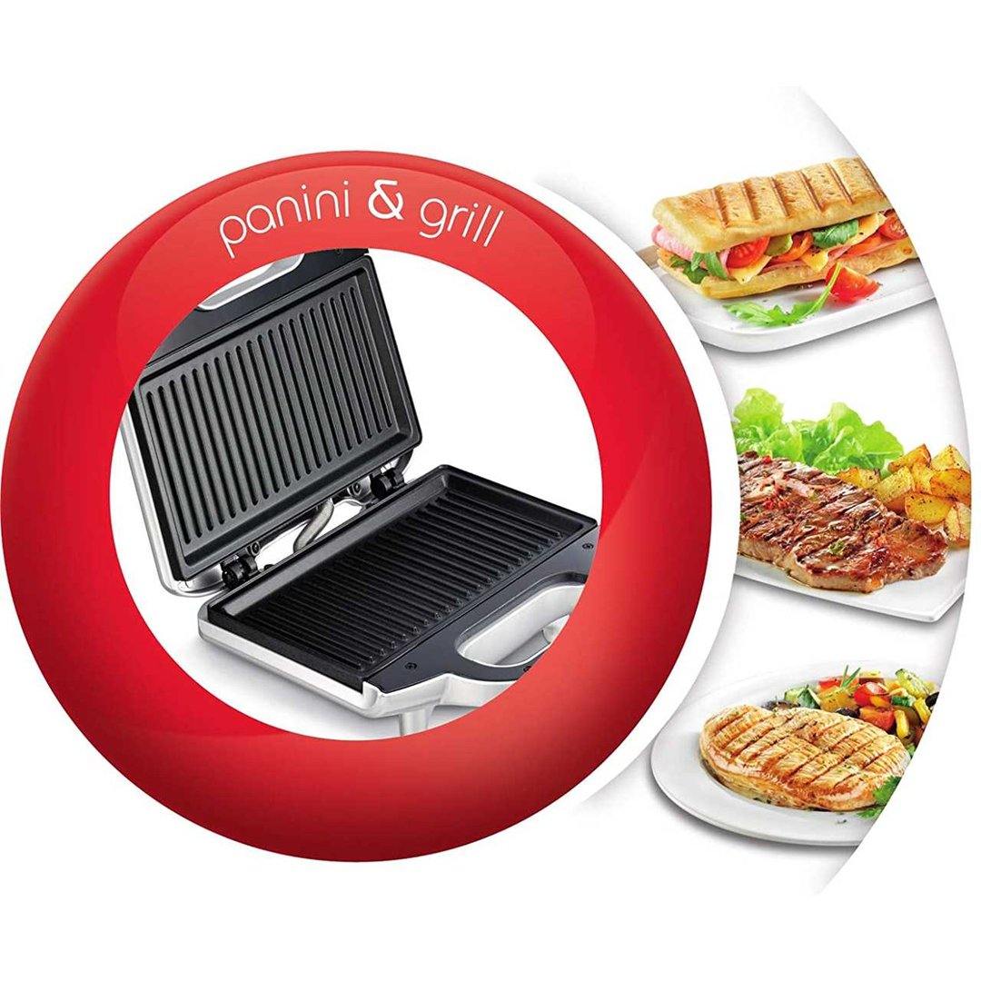 Moulinex Sandwich Maker 700W, Cutting Plates, Fixed Non Stick Coated Plates