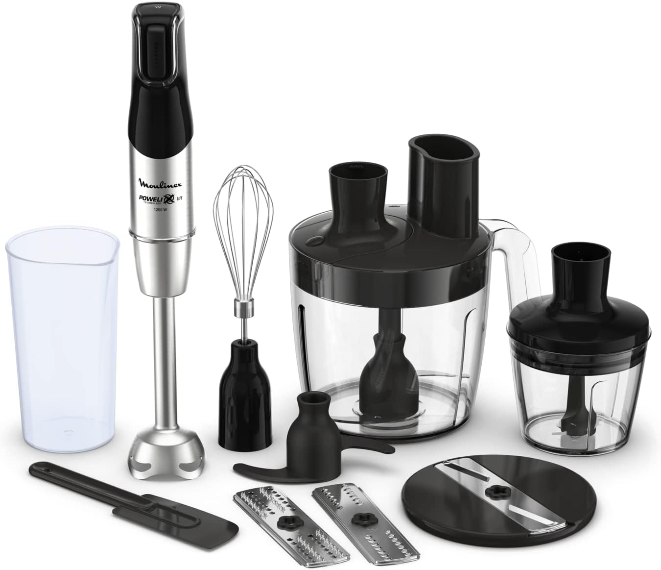 Moulinex Handheld Blender/Stick Mixr - 1200Wats, Heavy Duty Stainless Steel. 220-240V - 50-60Hz