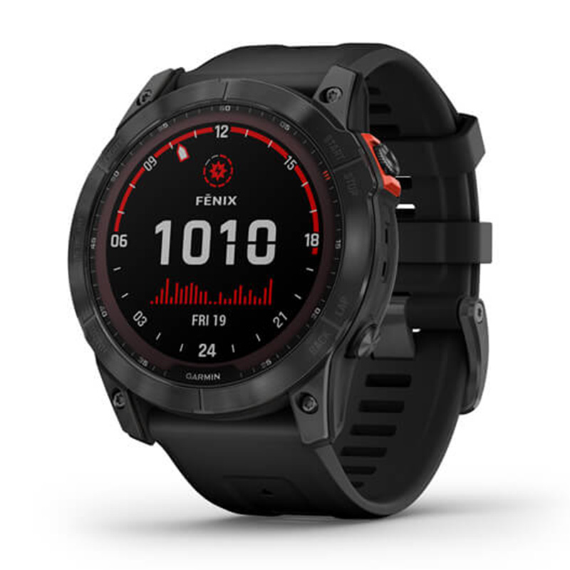 Garmin Fenix 7X Pro Sol, Slate Gray Stl W/Black Bnd, Emea/ Aus/ Nz/ Afr 010-02778-01