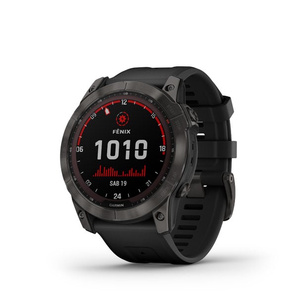 Garmin Fenix 7X Sapphire Solar Carbon Gray Dlc Ti W/Dlc Ti Bracelet Emea 010-02541-27