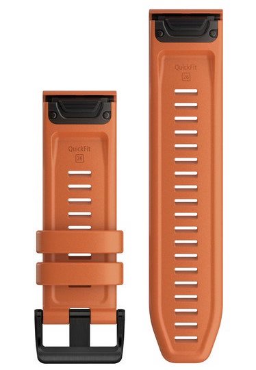 Garmin Band Fenix 6X 26Mm Quick Fit Ember Orange Silicone 010-12864-01
