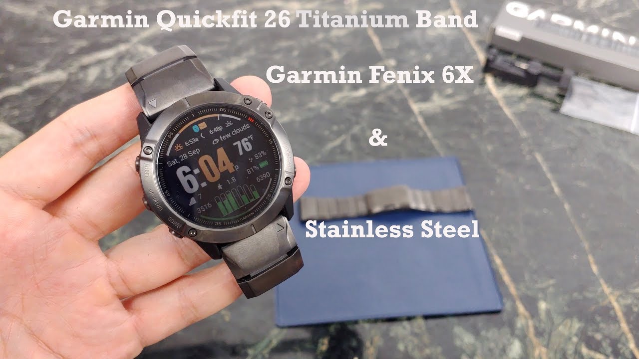 Garmin Band Quatix 6X 26Mm Quickfit Cirrus Blue Silicone 010-12864-21