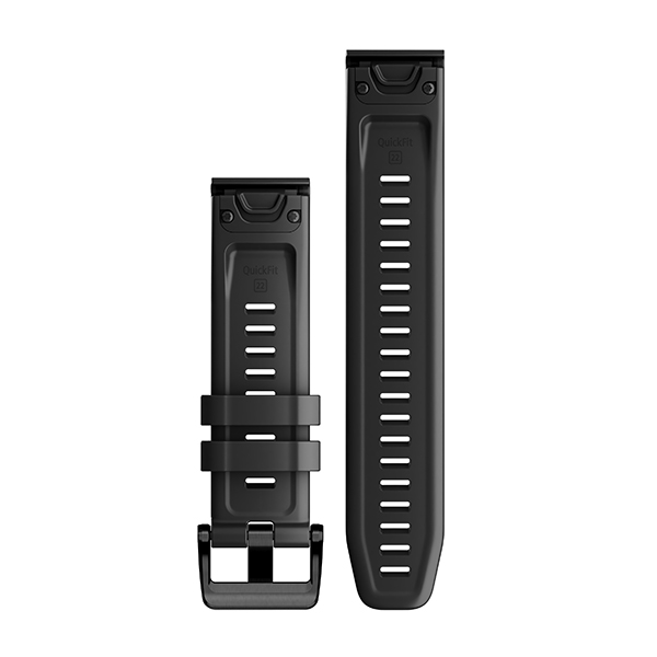 Garmin Band Fenix 7 22Mm Quick Fit Black Silicone 010-13111-00