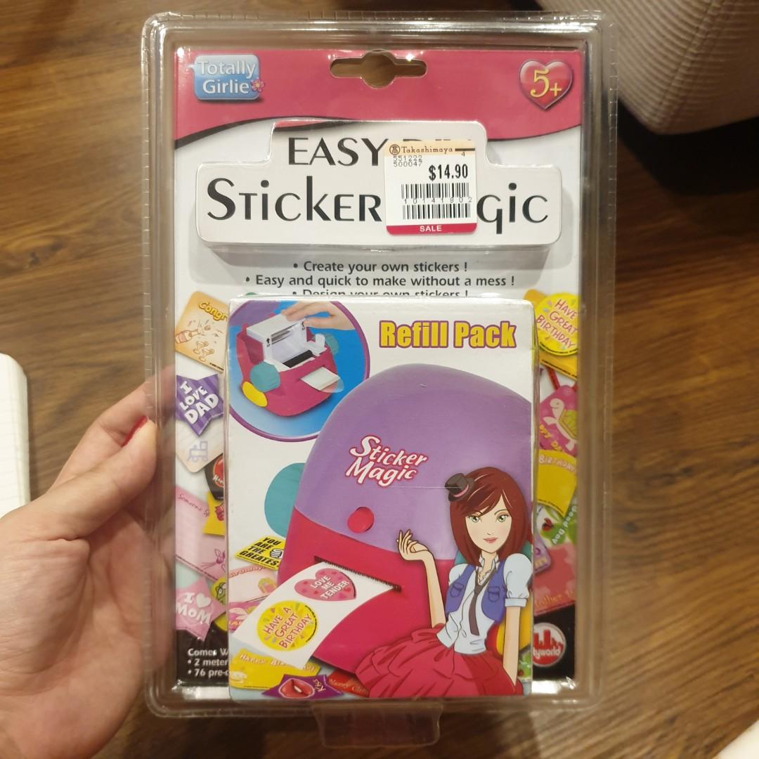 Totally Girlie Easy Diy Sticker Magic Refil Pack