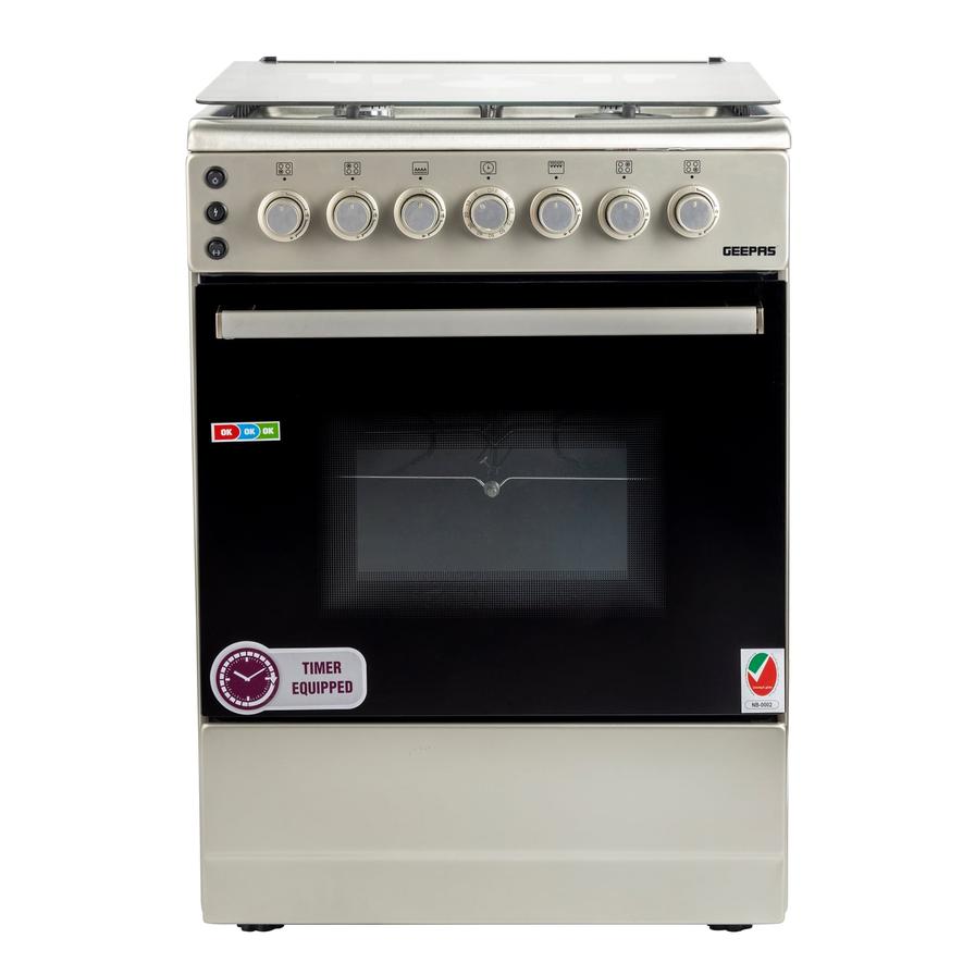 Geepas 90X60 5 Burner Cooking Range/Ss/Grill1X1