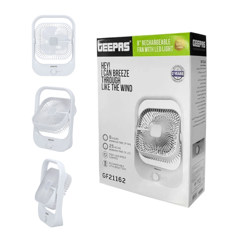 Geepas Rech Clip Fan With Light/1X12