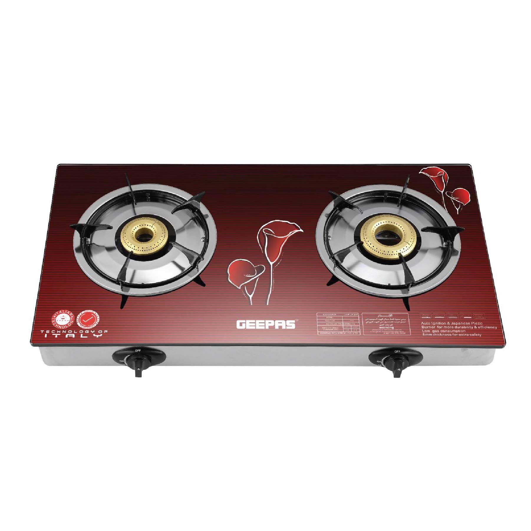 Geepas Ss Double Gas Burner 1X1