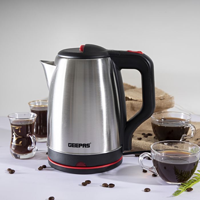 Geepas S/S Electric Kettle/1.0 L 1X8