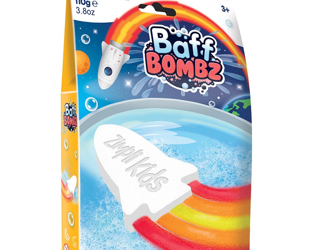 Zimpli Kids Baff Bomb White Rocket Flame Effect