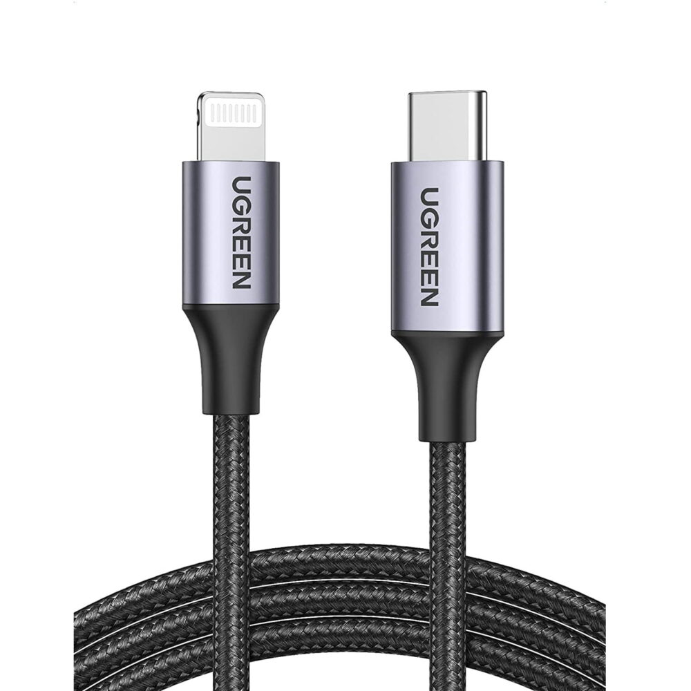 Ugreen Usb-C To Lightning Angled Cable Aluminum Shell Braided 1M