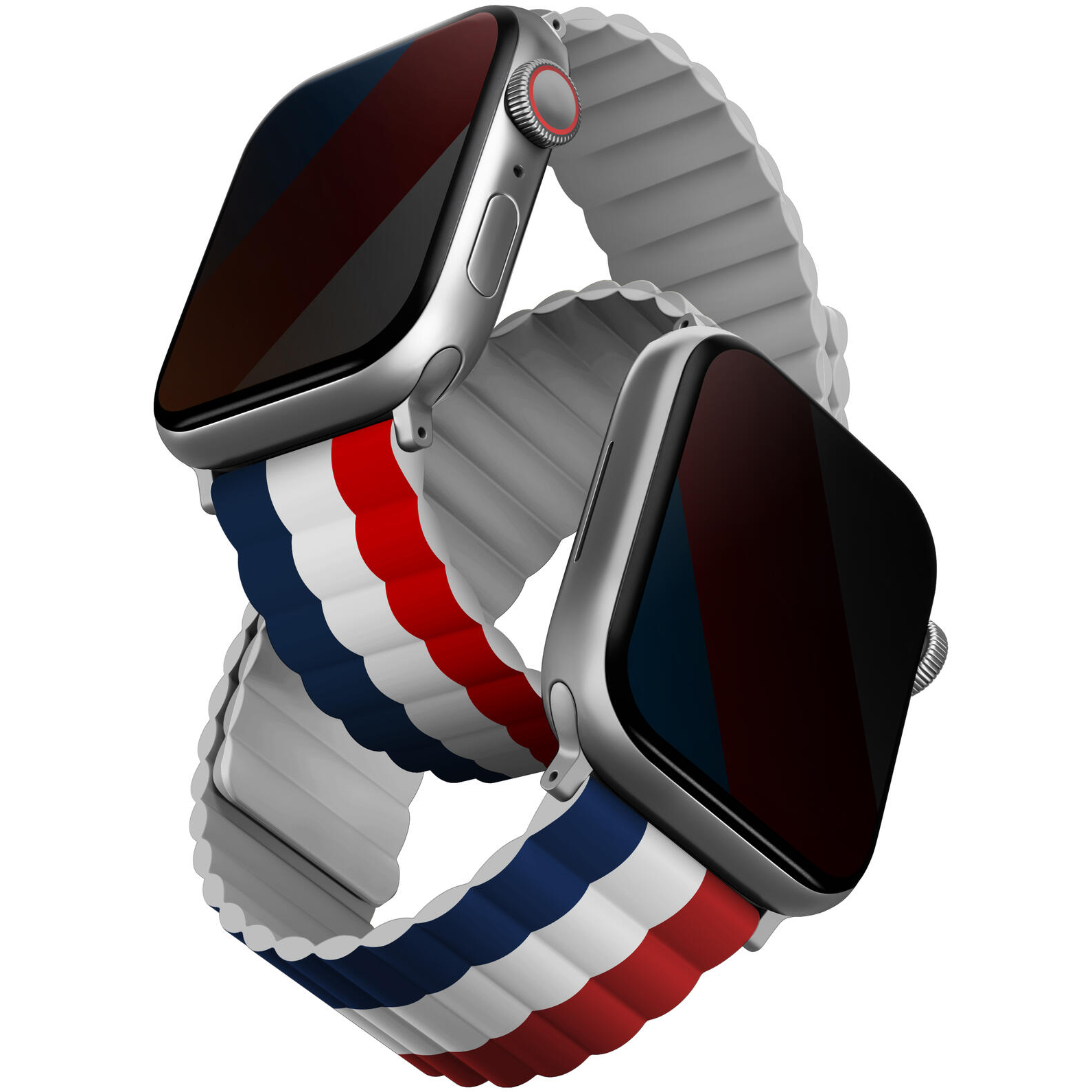 Uniq Revix Reversible Magnetic Apple Watch Strap 41/40/38Mm Caspian(Blue/Black)