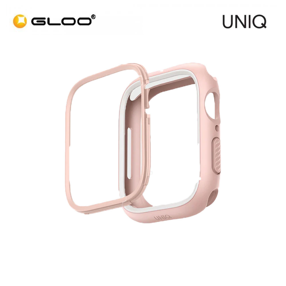 Uniq Moduo Apple Watch Case With Interchangeable Pc Bezel 41/40Mm - Blush (Pink/White)