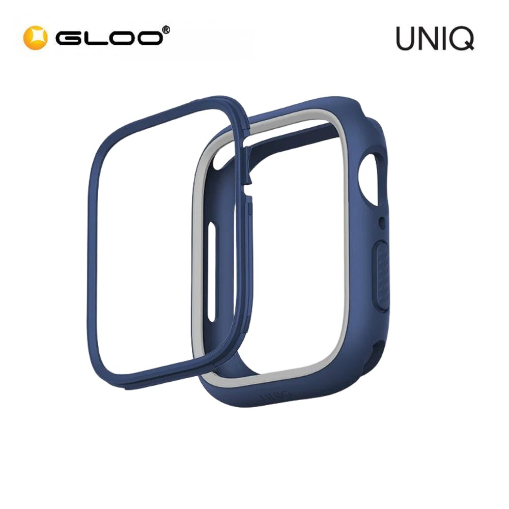Uniq Moduo Apple Watch Case With Interchangeable Pc Bezel 45/44Mm - Marine (Blue/Grey)