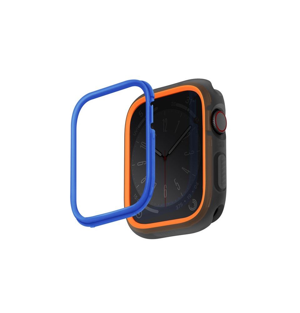 Uniq Moduo Apple Watch Case With Interchangeable Pc Bezel 45/44Mm - Marine (Blue/Grey)