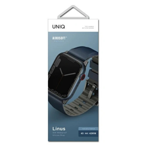 Uniq Linus Airosoft Silicone Apple Watch Strap 41/40/38Mm - Chalk Grey (Grey)