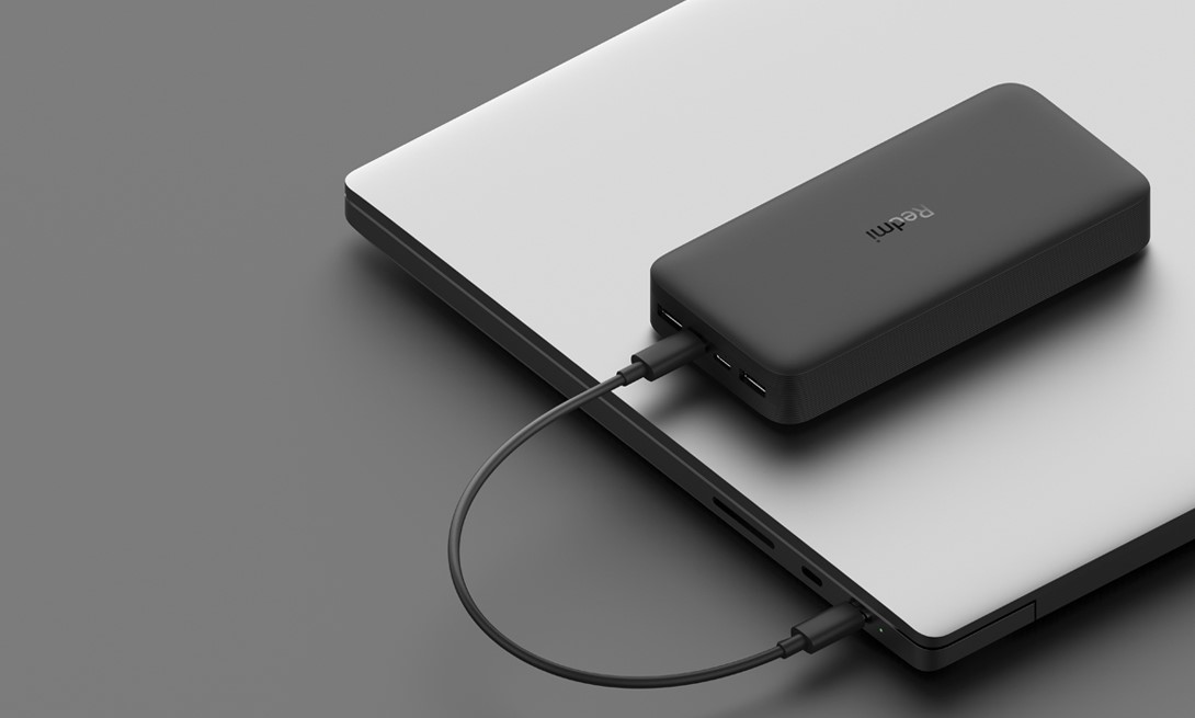 20000Mah Redmi 18W Fast Charge Power Bank Black