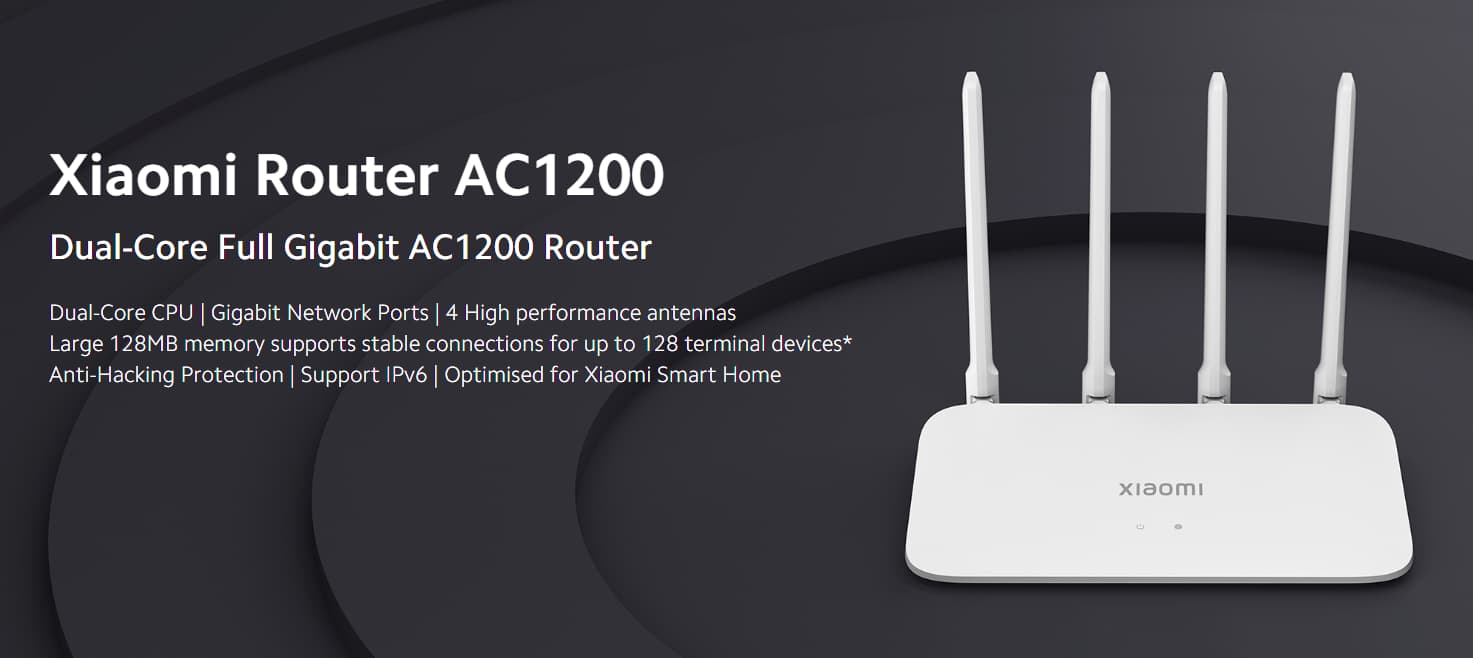Xiaomi Router Ac1200 Dual-Core Gigabit Eu