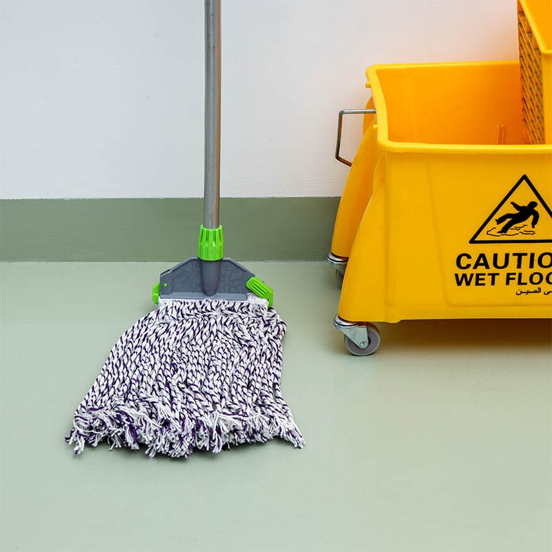 Royalford Dual Color Cotton Mop With Stick1X30