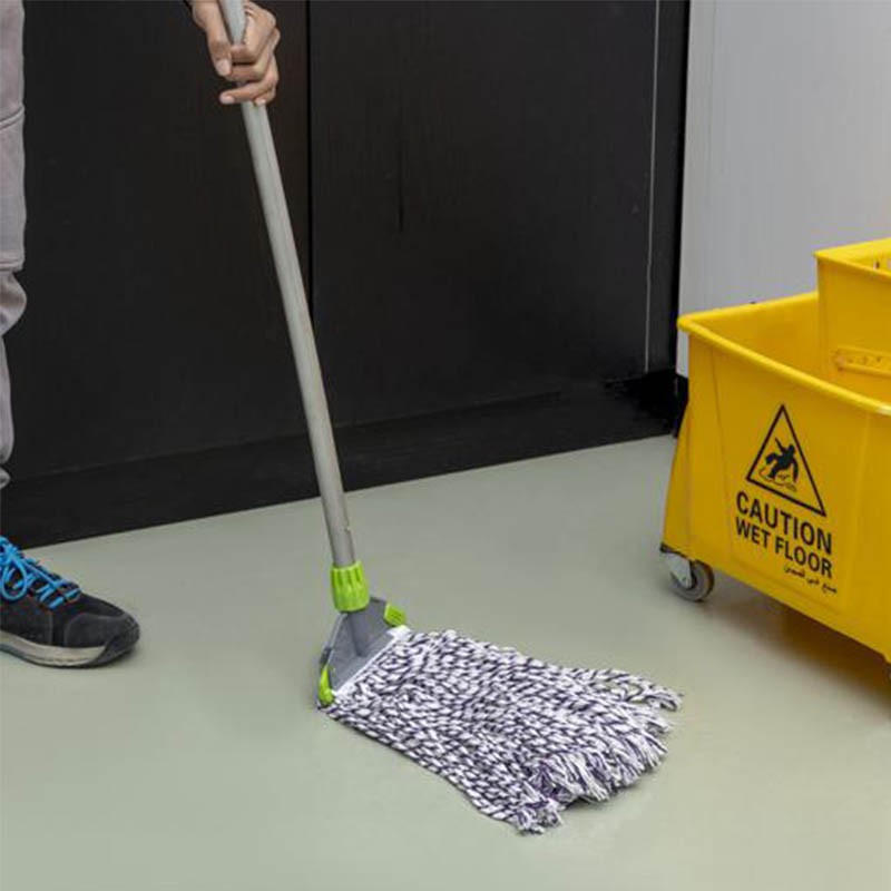 Royalford Dual Color Cotton Mop With Stick1X30