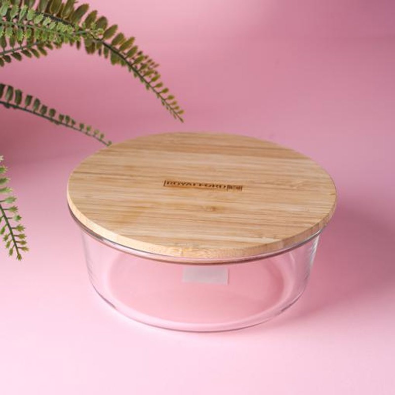 Royalford Ecodine Rect.Glass Container 1050Ml1X12 Royalford Ecodine Rect.Glass Container 1050Ml1X12