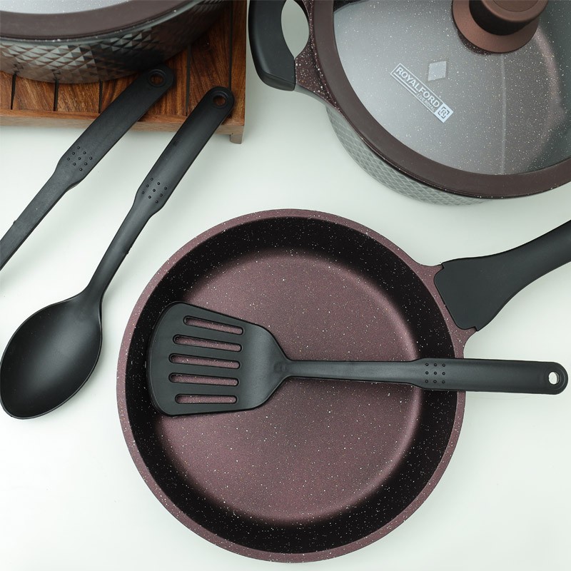 Royalford 10Pc Royal Die Cast Cookware Set1X2 Royalford 10Pc Royal Die Cast Cookware Set1X2