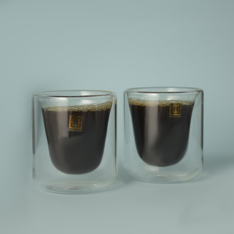 Royalford Brs 2Pc Double Wall Cup Set 300Ml1X24 Royalford Brs 2Pc Double Wall Cup Set 300Ml1X24