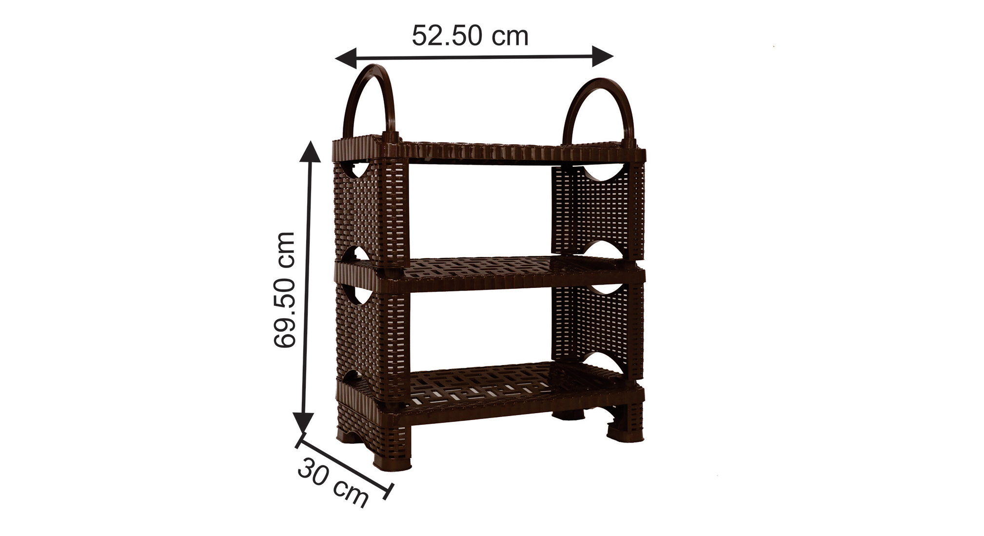 Royalford 5Layer Plastic Shoe Rack1X8