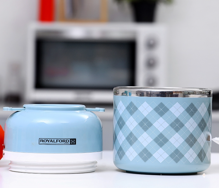 Royalford 1.0L Single Layer Ss Round Lunch Box1X36 Royalford 1.0L Single Layer Ss Round Lunch Box1X36