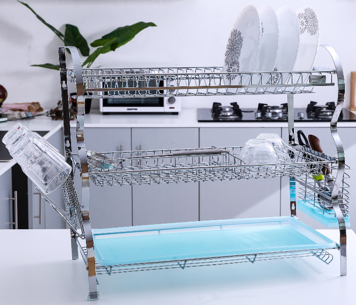 Royalford Steel Dish Rack L 1X6
