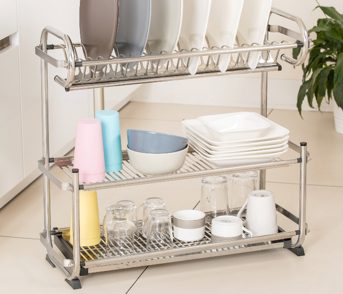 Royalford Steel Dish Rack L 1X6
