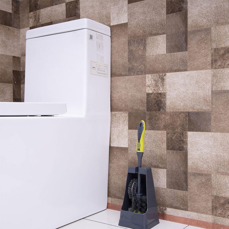 Royalford 2In1 Toilet Brush/Green+Grey1X24
