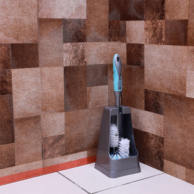 Royalford 2In1 Toilet Brush/Green+Grey1X24