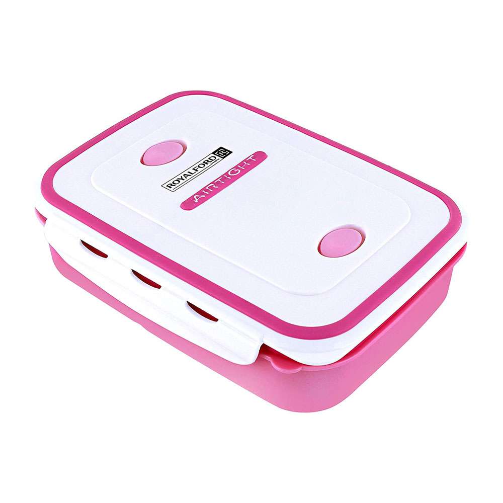 Royalford 2Layer Air Tight Lunch Box-Pink 1X12