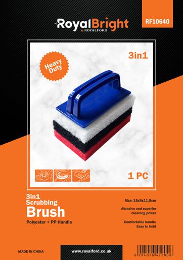 Royalford Hockey Toilet Brush(Orange+Black)1X32