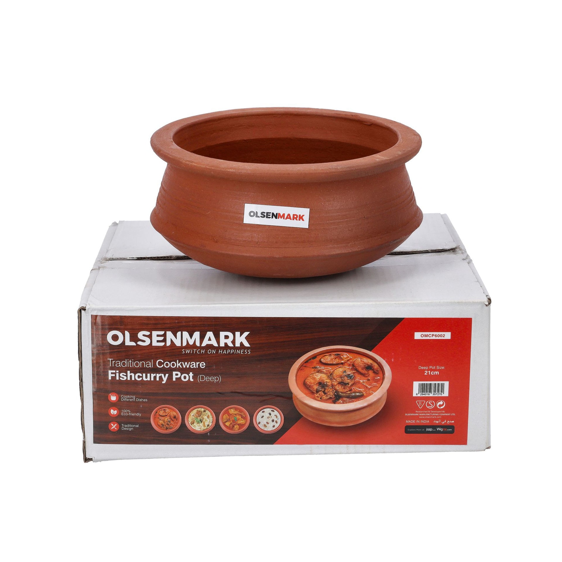 Olsenmark Traditnl Cokwr Fishcury Potflat19Cm1X12